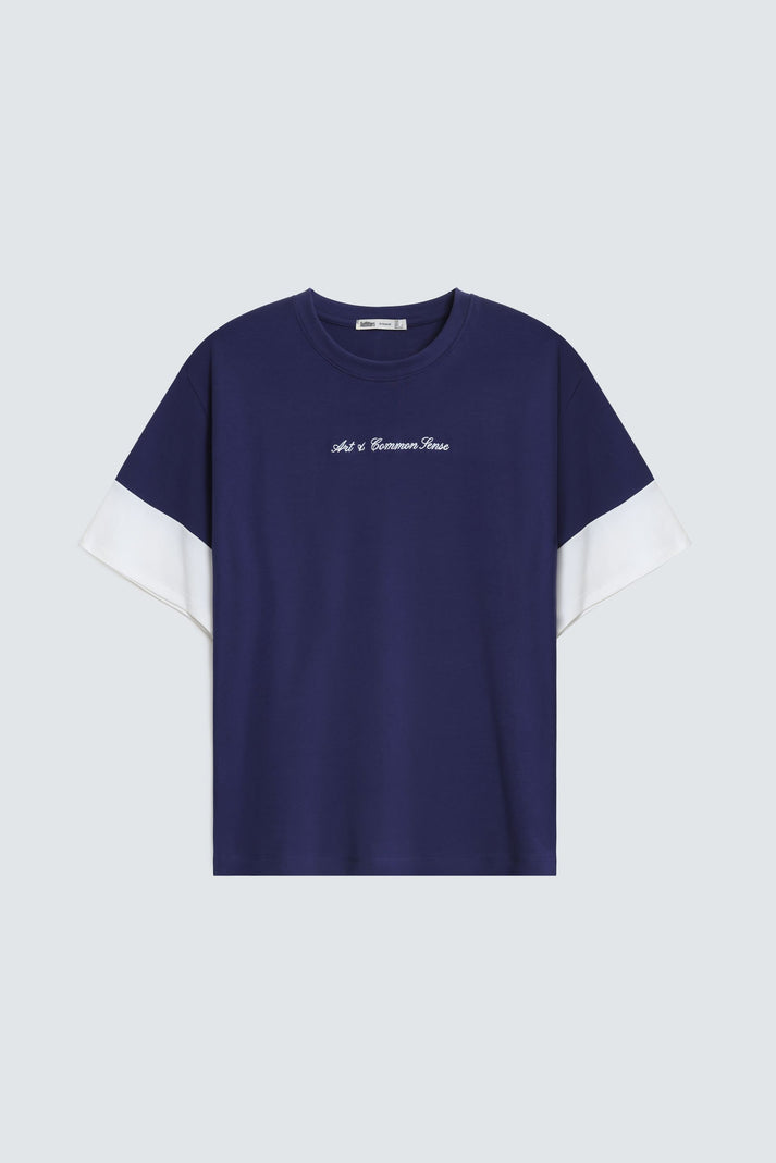 Embroidered Slogan T-Shirt